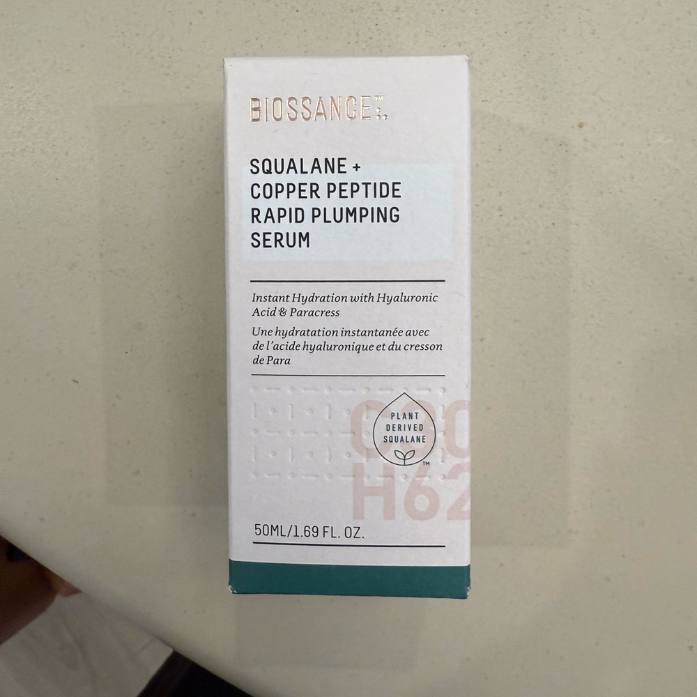 Biossance Squalane + Copper Peptide Rapid Plumping Serum